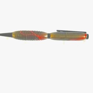 Hand Crafted Unique Green Red Gray Acrylic with Gun Metal Fittings Writing Pen